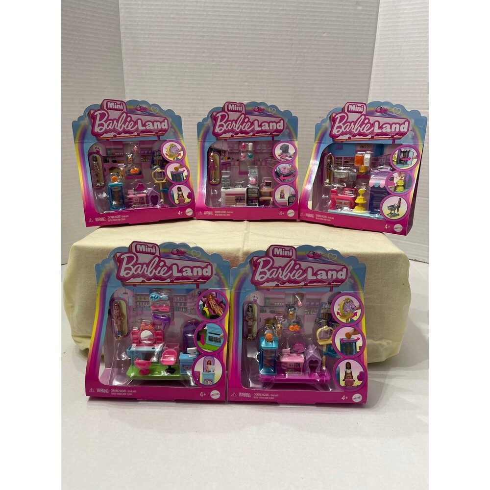 Mini Barbie Land 5 Sets New In Package